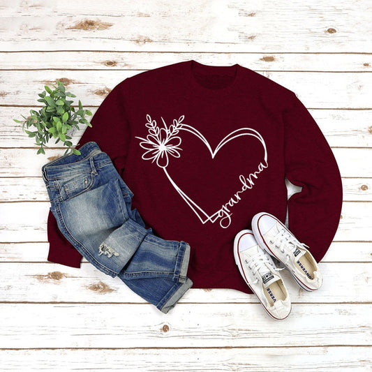 Pullover Round Neck Spot European And American Tops Long-sleeved  Loose Sweater